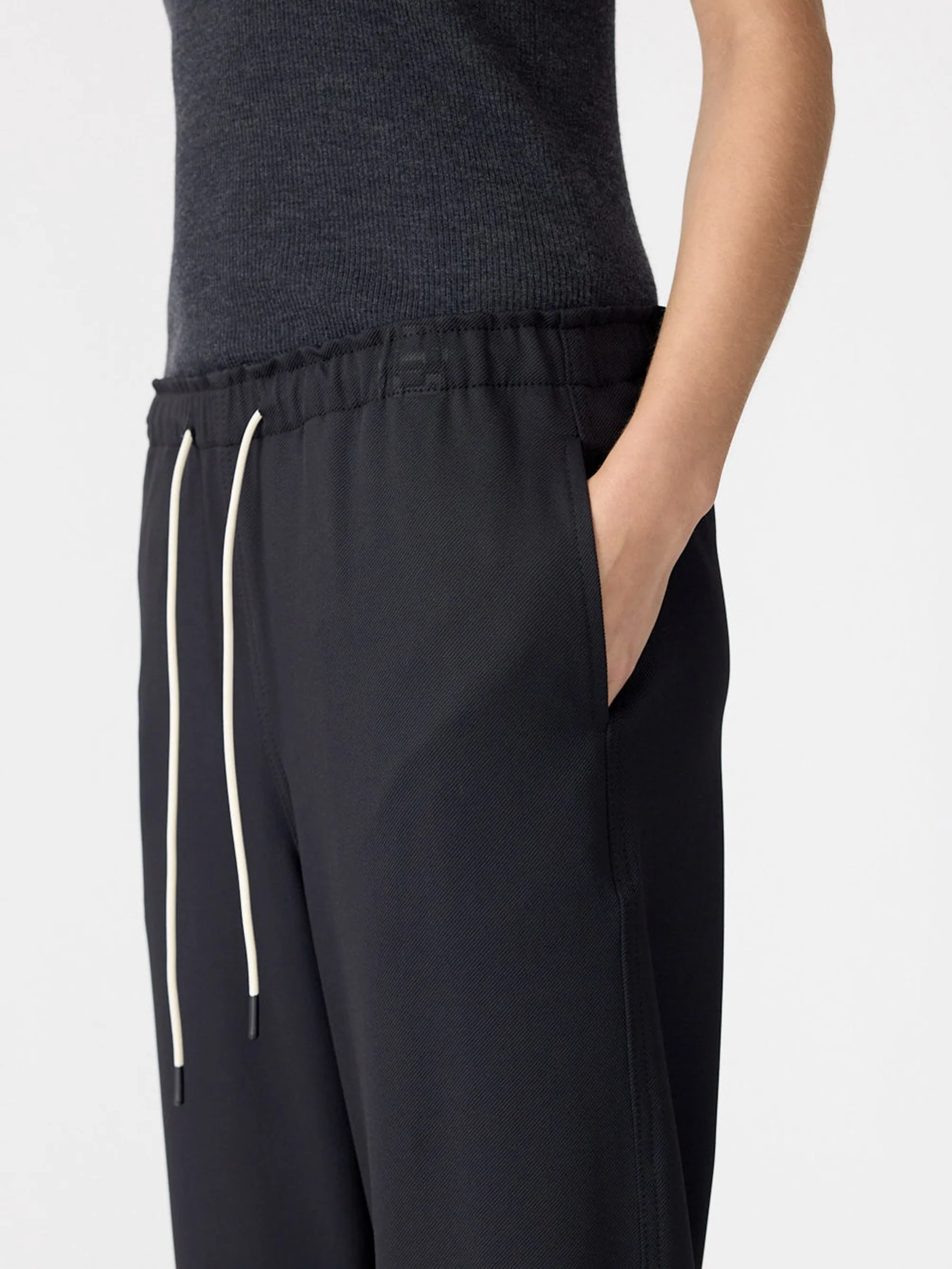 Twill Minimal Pant in Black - Image 2